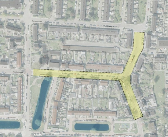 Aalscholverstraat en Zultestraat luchtfoto