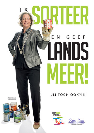 Afvalcampagne Astrid Nienhuis ik sorteer en geef om Landsmeer