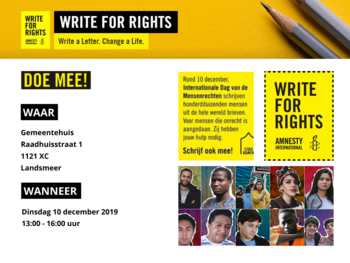 Write for Rights poster